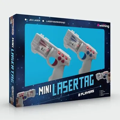 Mini Laser Tag 2 Player Combat Toy Guns Kids Birthday Christmas Novelty Fun Gift • £14.89