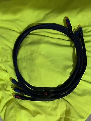 Monster Braided Sleeved Component Four Foot Video Cable 4 Foot THX Certified • $15