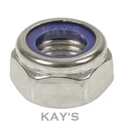 £6.90 • Buy Nyloc Nylon Insert Locking Nuts A2 Stainless Steel M2.5,3,4,5,6,8,10,12,16,18,20
