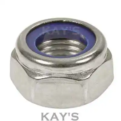 Nyloc Nylon Insert Locking Nuts A2 Stainless Steel M2.5345681012161820 • £13.85