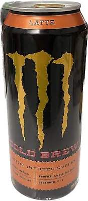 New Java Monster Cold Brew Latte Coffee + Energy Drink 1 Full 13.5 Floz Can • $9.99