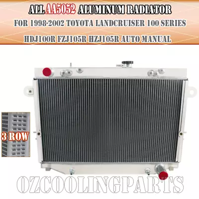 3 Row Core Radiator Fit Toyota Landcruiser 100 Series FZJ105R HDJ100R HZJ105R • $265.05