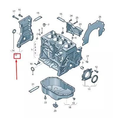 New Vw Beetle 5c Engine Timing Case 03f109210d • $162.90