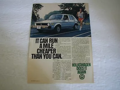 1979 Volkswagen Rabbit Diesel Wall Art Man Cave 8x11 Vintage Print Ad L042 • $4.67