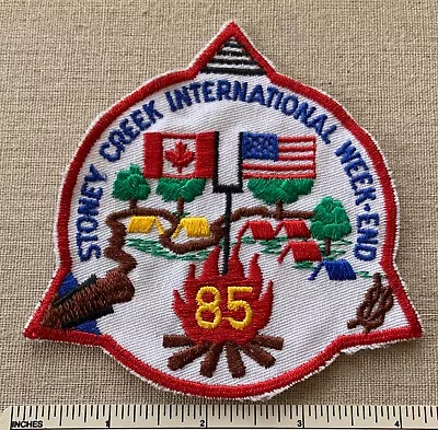 1985 STONEY CREEK INTERNATIONAL WEEK-END Boy Scout PATCH USA Canada Friendship • $29.99