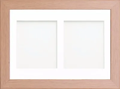 Oak Multi Aperture Photo Picture Frame & Mount With Choice Of 23 Mounts Design • £7.30
