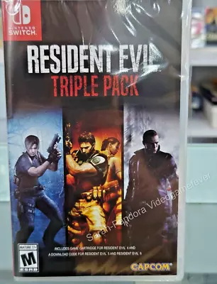 Resident Evil 4 5 6 Triple Pack Nintendo Switch Brand New Sealed • $72.99