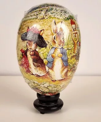 Vintage Nestler Beatrix Potter Paper Mache Easter Egg Candy Container Sealed GR • $20