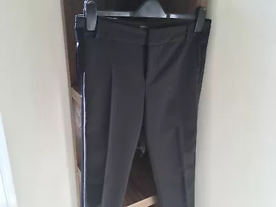 Ladies Dinner Trousers Size 10 Silk Insert Down Side Of Leg Zara • £3.99