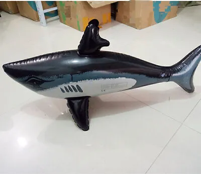 $11.89 • Buy PVC Simulation Inflatable Shark Fun Water Toys For Kids Children Swimming Pool