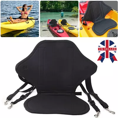 Universal Kayak Seat Cushion Adjustable Sit On Canoe Backrest Safety Support Pad • £12.49