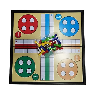 New Traditional Ludo Magnetic Board Game Kid Children Adult Family Fun Play Game • £6.20