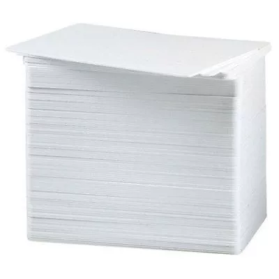 50 Blank White PVC Cards - CR80 30 Mil Credit Card Size • $11.98