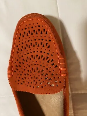 SIZE 8Ugg Moccasins NIB  Beautiful Orange Shade For Spring Too Small For Me! • $25