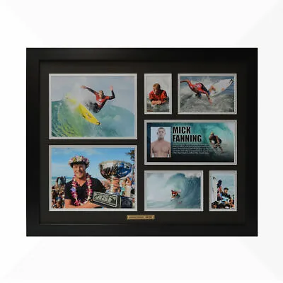 $108 • Buy Mick Fanning Signed & Framed Memorabilia - Black/Silver - Limited Edition 