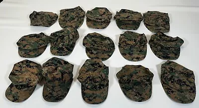 15 Ea. USMC 8 Point Garrison Cover Cap Hat Woodland MARPAT Assorted Sizes • $116.99