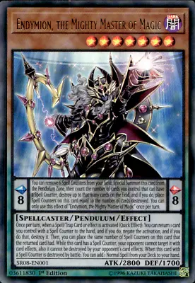 ENDYMION THE MIGHTY MASTER OF MAGIC SR08-EN001 ULTRA RARE 1ST ED Yugioh • £1.37