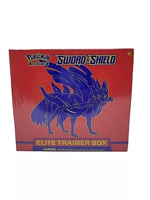 $69.99 • Buy Pokemon Zacian Sword And Shield ETB Elite Trainer Box Sword & Shield
