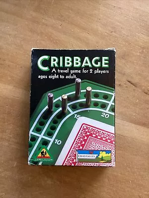 Vintage Chad Valley Cribbage Pocket Travel Game Original Box Complete • £10.99