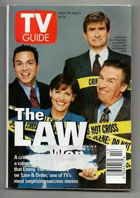 TV Guide Magazine March 28 1998 Law & Order William Ginsburg Isaac Hayes • $9.98