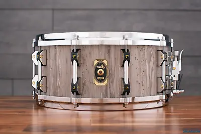 Tamburo 14 X 6.5 Opera Stave Shell Birch Snare Drum Vintage Finish • $993.44