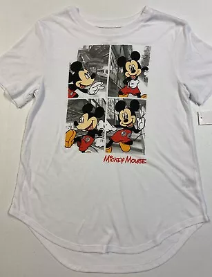 Disney Mickey Womens Junior Short Sleeve Shirt  Size S 3/5    NWT • $10.36