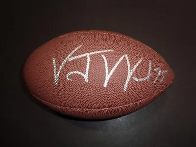 Vince Wilfork New England Patriots Signed Autographed Wilson Football • $99.99