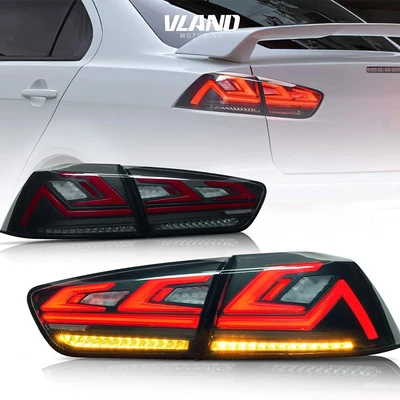 $279.99 • Buy Vland LED Tail Lights For Mitsubishi Lancer&EVO X 08-20 W/3D Scanning Animation