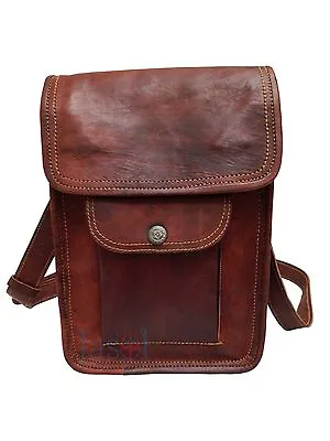  Leather Satchel Vintage Leather Messenger Bag Shoulder Bag For I Pad New • $40.38