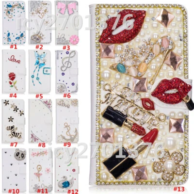 £11.99 • Buy For Apple IPhone 11/12/13 Pro Max Bling Handmade Leather Flip Slots Wallet Case