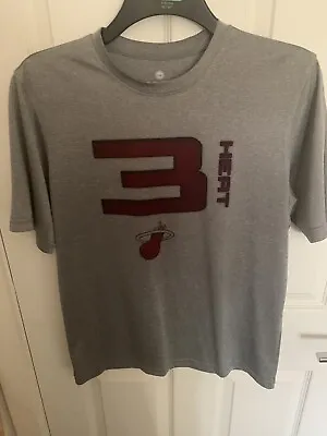 Miami Heat T Shirt Size Small Dwayne Wade Level Wear • £4