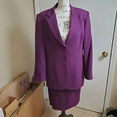 Mary Kay Purple Wool Suit By Linda Gunnerson AB Apparel  • $40