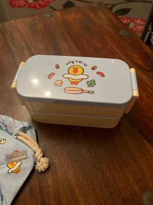 £3.25 • Buy BNIB Brown And Friends Lunch Box With Bag. 'Sally Side Up'. With Chopsticks.