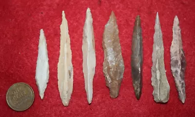 7 Unifacial/trihedral Sahara Drill/ Punch Like Tools - Morocco Mesolithic • $10