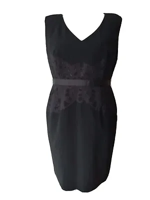 £35 • Buy Hobbs * Size 14/16 Uk Black 'invitation' Ladies Party Occasion Dress Rrp £169