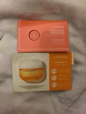 NEW LANEIGE Lip Sleeping Mask Intense Hydration Vitamin C & Radian-C Cream Set • $8