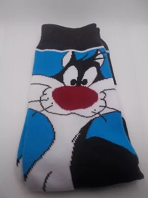 1 X  Unisex Looney  Tunes Socks   Sylvester   Uk Size 4 - 8  Please See Details • £5.75