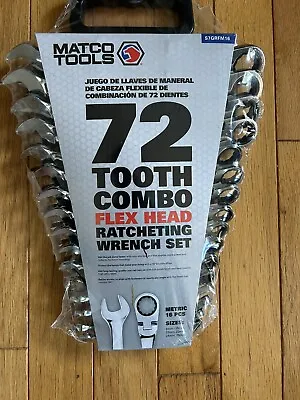 New Matco 16 PIECE 72 TOOTH METRIC FLEXIBLE  RATCHETING Wrench S7GRFM16 • $499