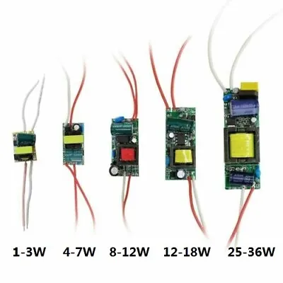 Led Driver Dc 36v 5w 12v 3w Constant 24v 18w Power Supply 300ma 12w 36w Module • $2.82