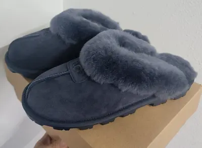 Women's Shoes UGG COQUETTE Sheepskin Slide Slippers 5125 EVE BLUE • $94.95