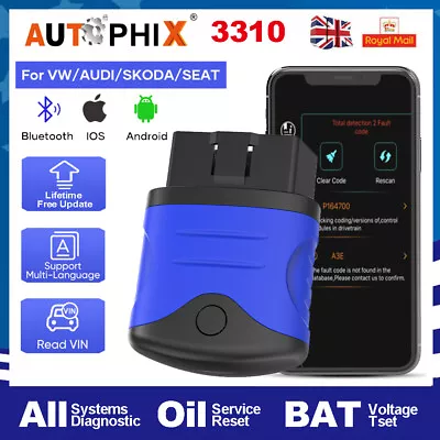 £49 • Buy OBD2 Code Reader For VW AUDI SEAT SKODA Car All System Diagnostic Tool Oil Reset