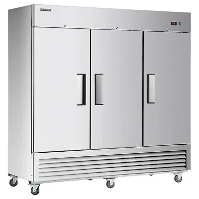 81in Commercial Stainless Steel Freezer - ETL Certified3 Solid Door Restaurant • $3973.92