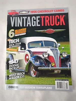 Vintage Truck Magazine - 1956 Chevrolet Cameo - February 2018 Vol. 25 No. 6 • $14.95