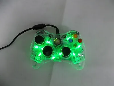 $44.91 • Buy Afterglow Xbox 360 Transparent Light-Up Wired Controller - Tested, Works!