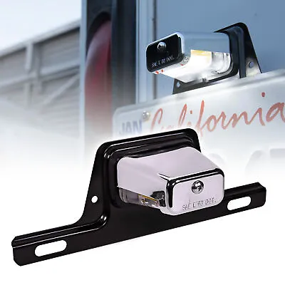 Chrome 12V DC Bracket-Mount DOT LED License Plate Light For Boat Trailer UTV ATV • $11.99