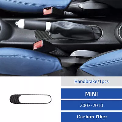 Interior Carbon Fiber Handbrake Panel Trim Cover For BMW MINI Cooper R56 2007-11 • $17.20