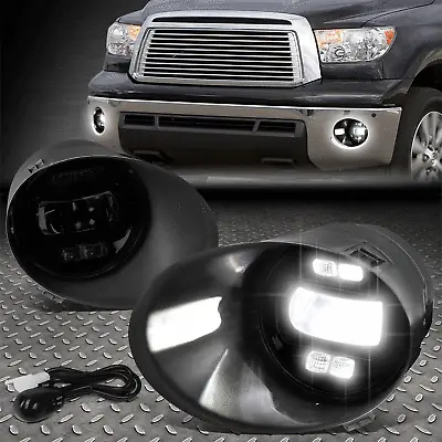 For 07-14 Toyota Tundra Smoked Lens Led Projector Fog Light Lamps W/bezel+switch • $65.88