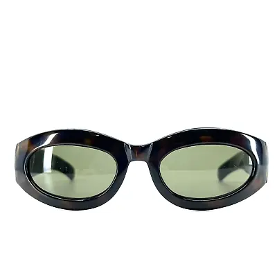 Karl Lagerfield Black Brown Tortoise Gold Sunglasses Full Rim H7145 • $25.49