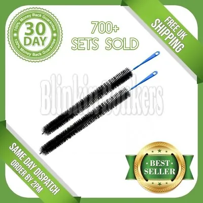 Two Long Reach Flexible Radiator Heating Bristle Brush Dust Cleaning Cleaner • £6.49