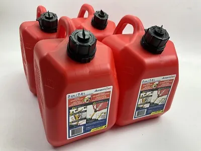 (4) Scepter 00002 Portable Gas Cans 2 Gallon Capacity Polyethylene Red • $49.95